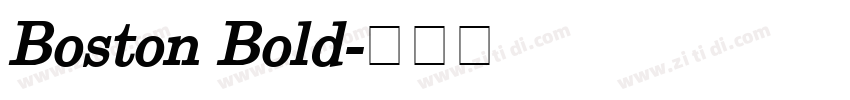 Boston Bold字体转换